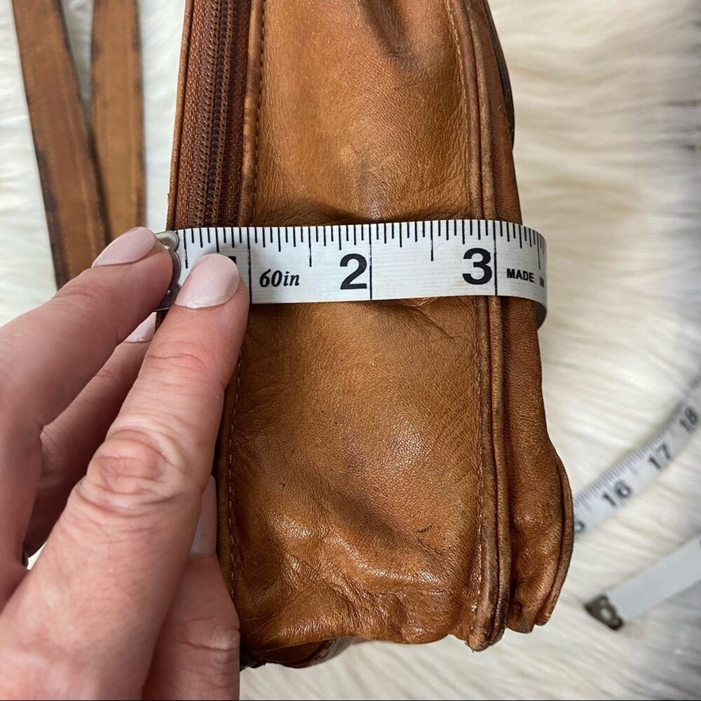 FOSSIL brown leather crossbody purse - Picture 12 of 16